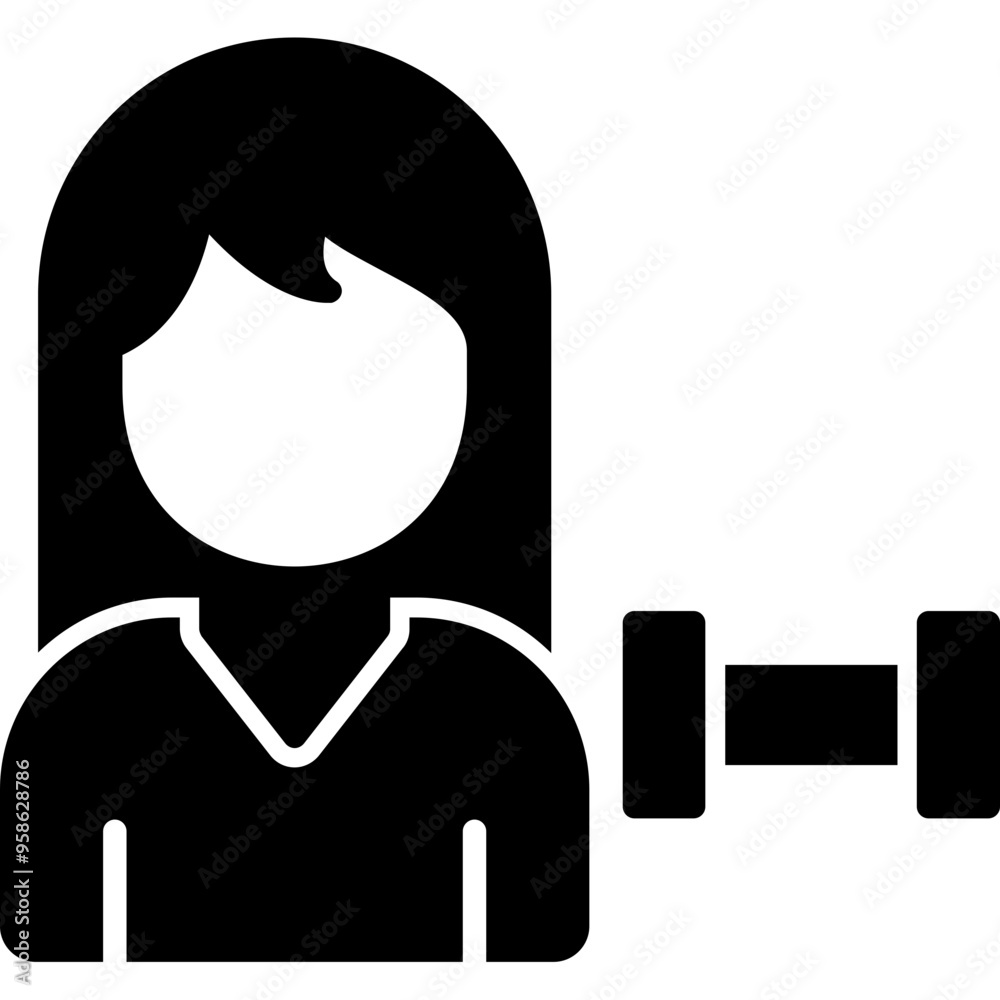 Female Fitness Icon Female Fitness Icon