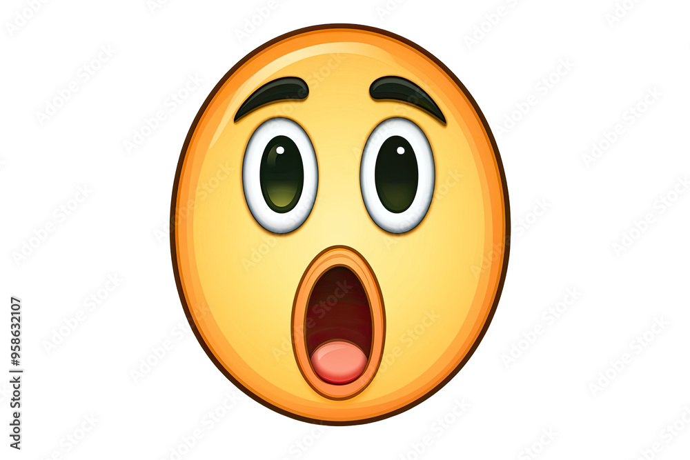 A surprised emoji with wide eyes and an open mouth, representing shock, amazement, or excitement in digital communication. A surprised emoji with wide eyes and an open mouth, representing shock, amazement, or excitement in digital communication.
