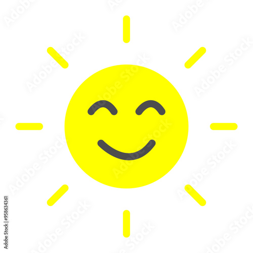 Daylight Bliss Vector Flat Icon Design