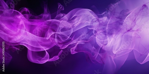 Shiny smoke. Glitter fluid. Ink water. Magic mist. Purple color particles texture paint vapor storm