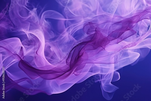 Shiny smoke. Glitter fluid. Ink water. Magic mist. Violet color particles texture paint vapor storm wave. 