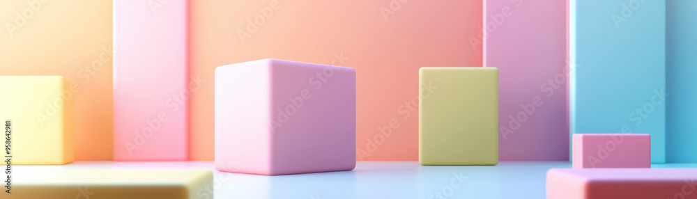 Colorful abstract geometric shapes in a pastel gradient background, creating a modern and vibrant design. Perfect for creative and artistic projects. Colorful abstract geometric shapes in a pastel gradient background, creating a modern and vibrant design. Perfect for creative and artistic projects.