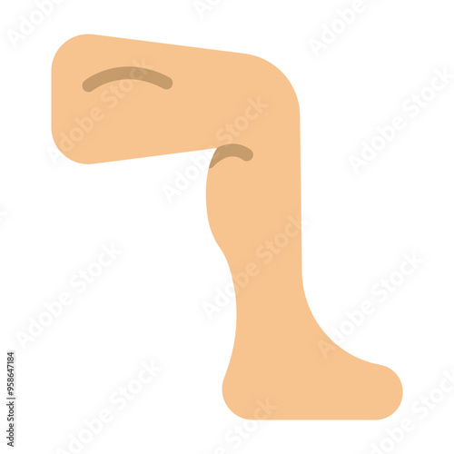 Thighs Vector Flat Icon Design