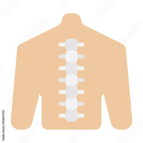 Spine Vector Flat Icon Design