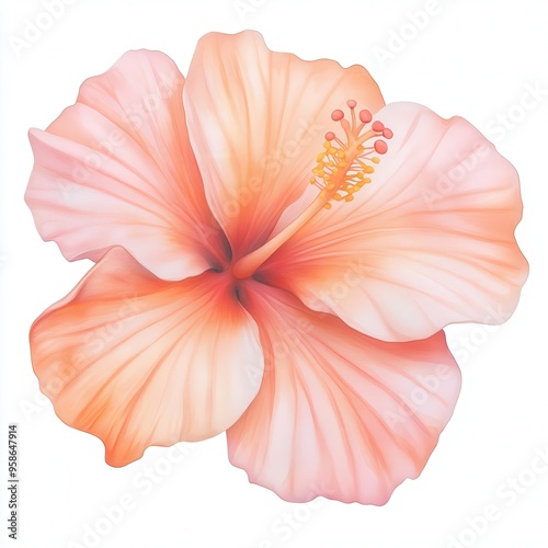 A close up of a pink flower with a yellow center