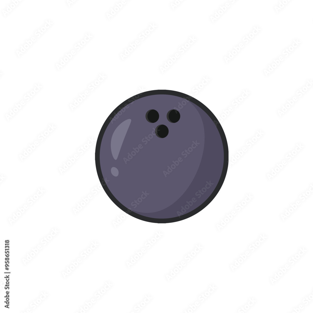 bowling ball in outline flat vector design. bowling ball in outline flat vector design.