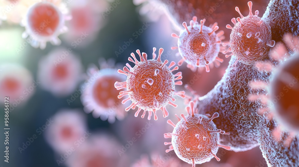 A highly detailed and realistic close-up of this bacteria: **Rickettsia rickettsii** - Causes Rocky Mountain spotted fever, transmitted by ticks. A highly detailed and realistic close-up of this bacteria: **Rickettsia rickettsii** - Causes Rocky Mountain spotted fever, transmitted by ticks.