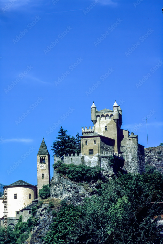 Historic castle of Saint Pierre, Aosta, Italy Historic castle of Saint Pierre, Aosta, Italy