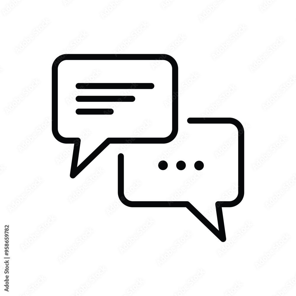 Chat Bubble Icon. Chat, message, message, sms, chat, chatting, talk line icon vector illustration Chat Bubble Icon. Chat, message, message, sms, chat, chatting, talk line icon vector illustration
