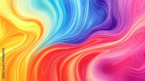 Abstract Swirling Pattern with Vivid Colors