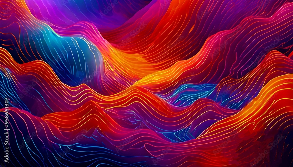 Fototapeta premium abstract fractal background halloween