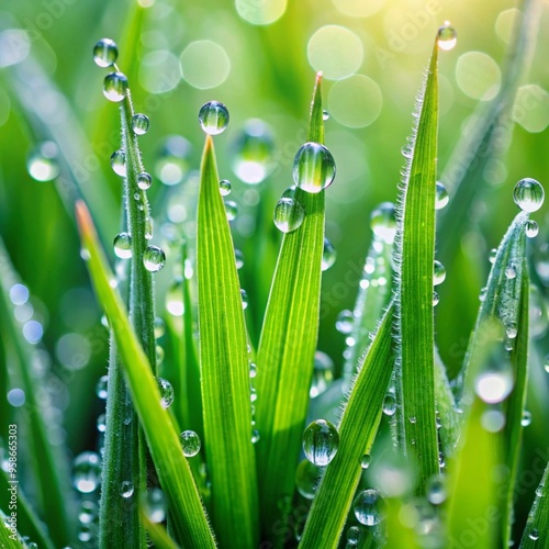 grass with dew drops