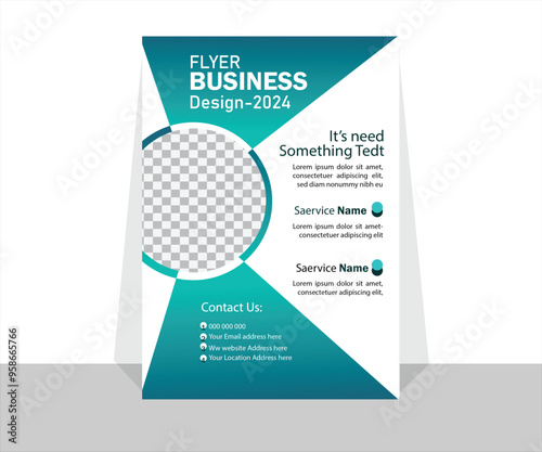 Flyer Template Layout  Design. corporate business annual report layout