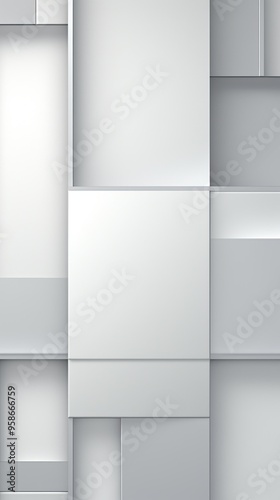 Silver minimalistic geometric abstract background with seamless dynamic square suit for corporate, business, wedding art display products blank 