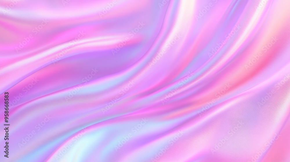 Obraz premium A pink and purple fabric with a wave pattern