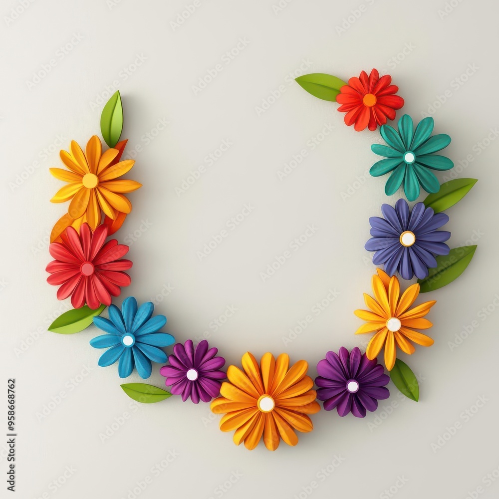 Diwali rangoli art, made of colored powders, 3D illustration, copy space for text, Diwali rangoli art, made of colored powders, 3D illustration, copy space for text,