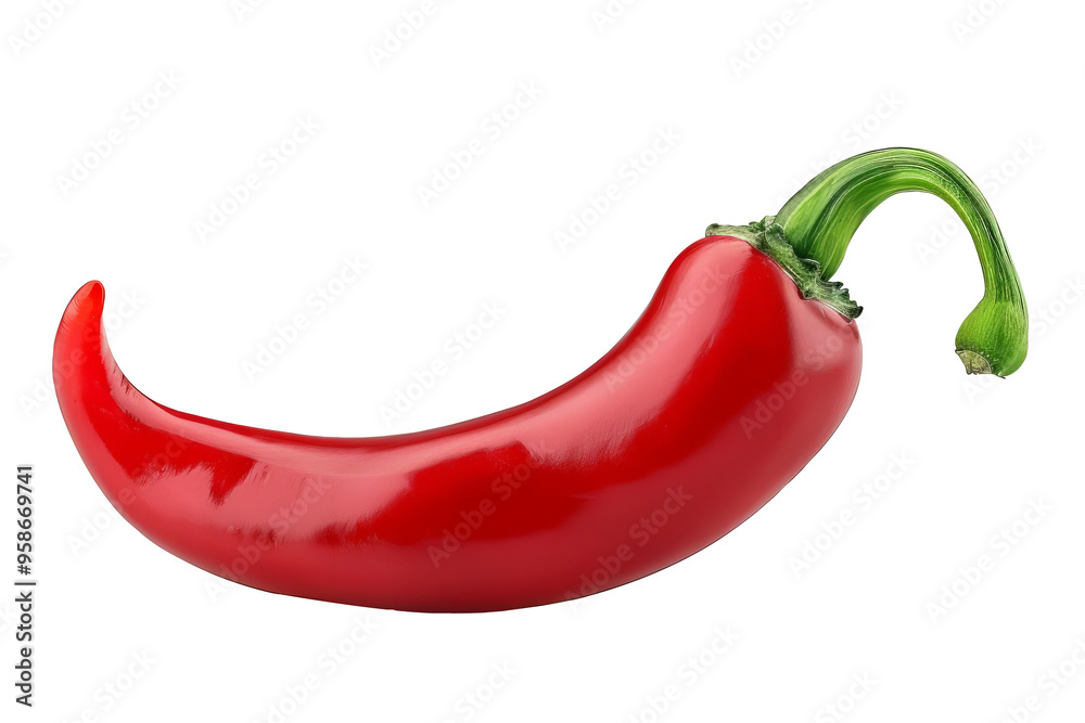 Fresh red chilli pepper isolated on white background. With clipping path. Fresh red chilli pepper isolated on white background. With clipping path.