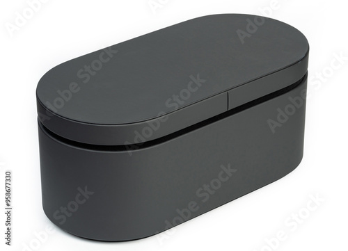 Oval shape black box photo