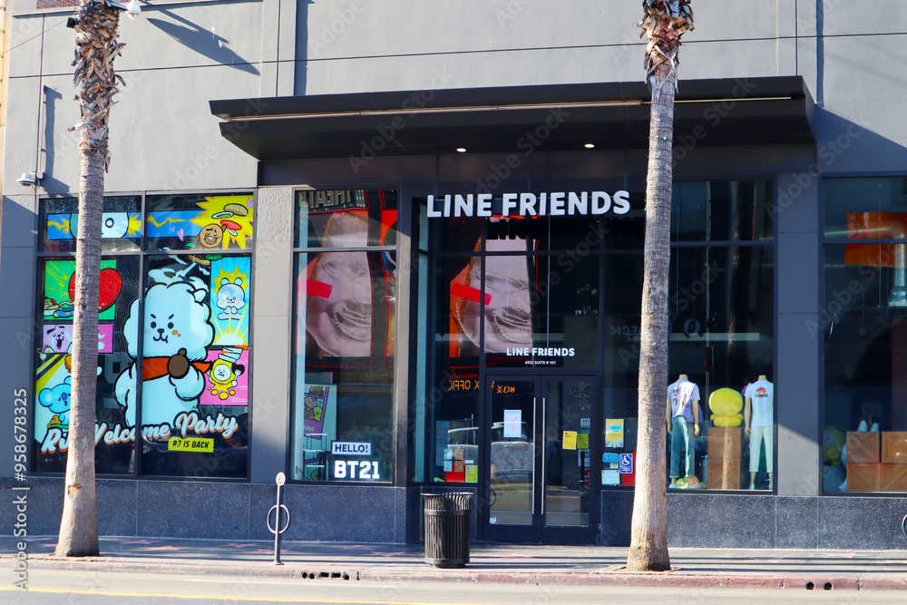 Hollywood (Los Angeles), California – July 22, 2024: LINE FRIENDS and ...