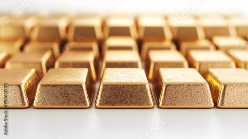 close up of gold bars