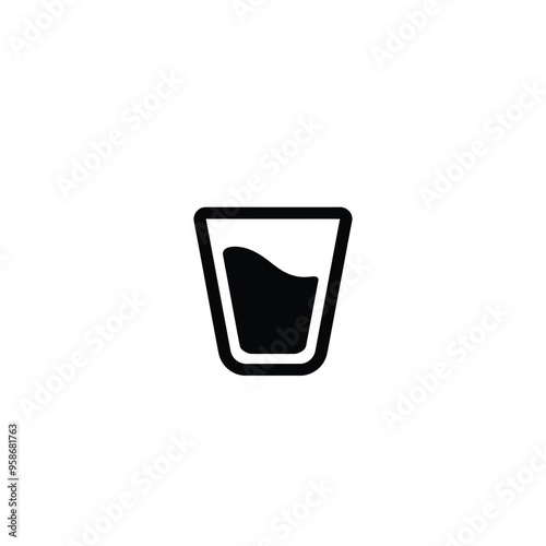 Water glass icon