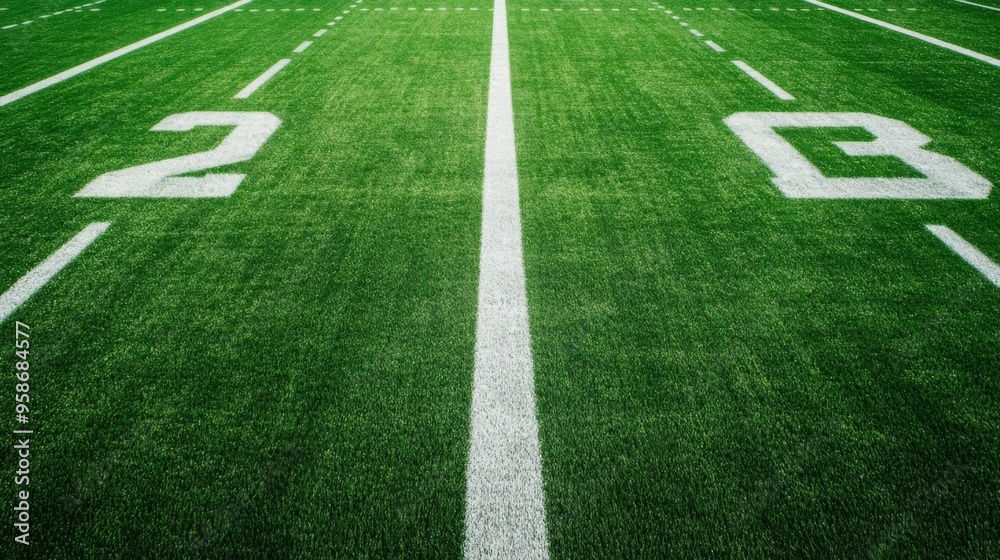 Football Field Lines and Yard Markers Football Field Lines and Yard Markers