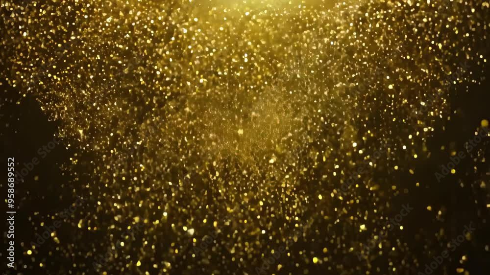 stunning showcases golden particles floating in soft light, creating a mesmerizing ambiance perfect for celebrations, luxury themes, or magical moments. Ideal for weddings and festive promotions. stunning showcases golden particles floating in soft light, creating a mesmerizing ambiance perfect for celebrations, luxury themes, or magical moments. Ideal for weddings and festive promotions.