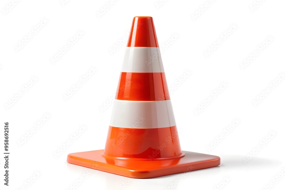 Traffic cone isolated on a white background Traffic cone isolated on a white background