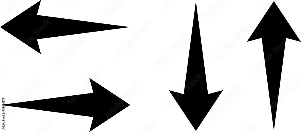 Set of Arrow Icons - High-Resolution Vector Collection for Directional Indicators, Navigation, and User Interface Design, Ideal for Web and App Development Set of Arrow Icons - High-Resolution Vector Collection for Directional Indicators, Navigation, and User Interface Design, Ideal for Web and App Development
