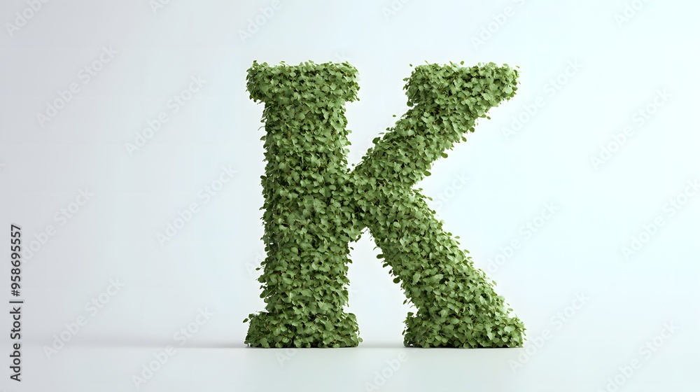 Hyper-Realistic Green Topiary Letter Hyper-Realistic Green Topiary Letter