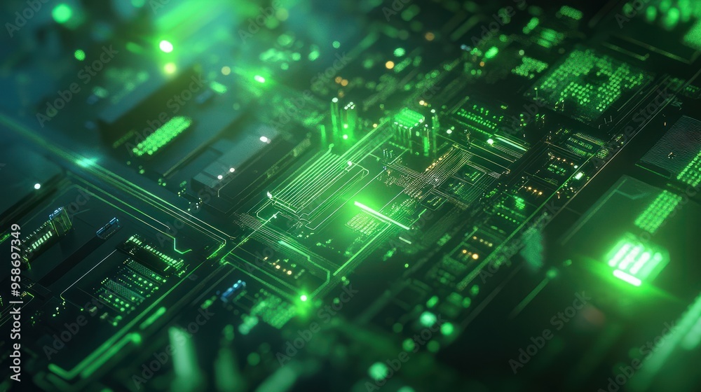 green tech background green tech background