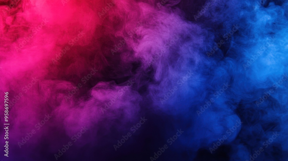 Obraz premium Abstract Smoke with Colorful Lights