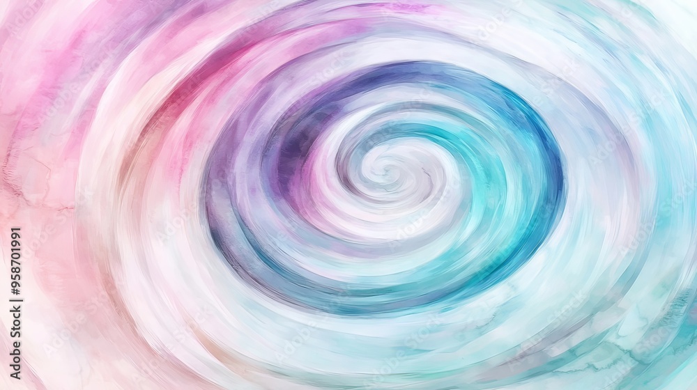 Enchanting Spiral Swirl of Vibrant Colors and Ethereal Digital Enchanting Spiral Swirl of Vibrant Colors and Ethereal Digital