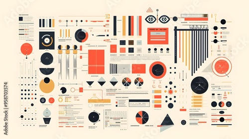 Wallpaper Mural an infographic that demonstrates techniques for establishing visual hierarchy in typography, including variations in font size, weight, and style Torontodigital.ca