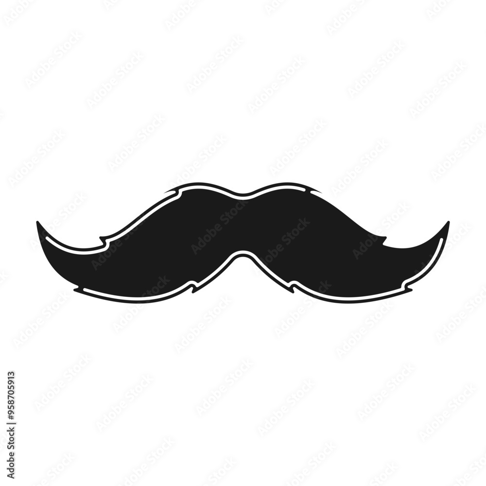 Obraz premium Moustache Illustration