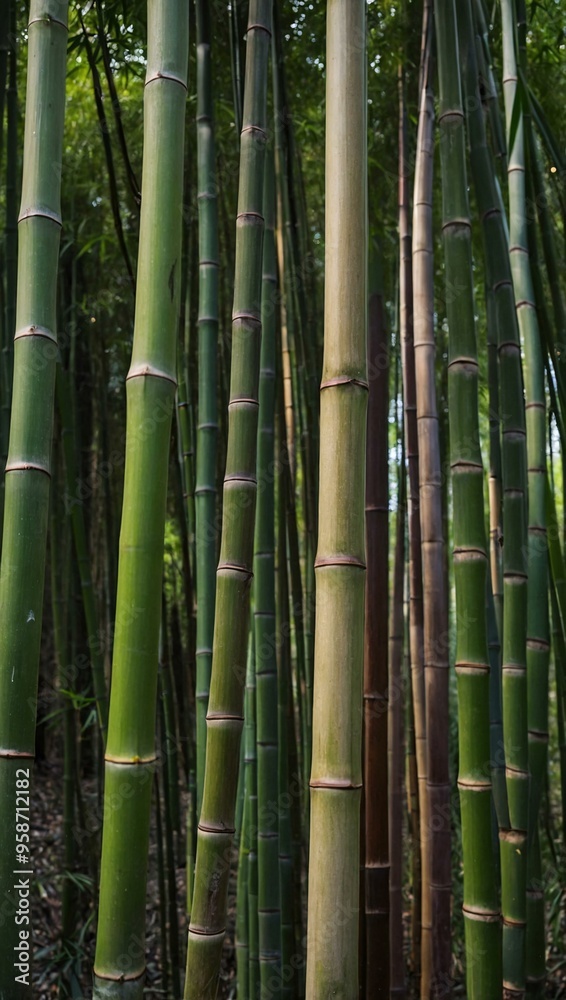 Texture of bamboo stalks in a dense grove. Texture of bamboo stalks in a dense grove.