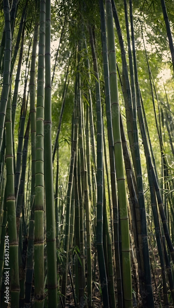 Texture of bamboo stalks in a dense grove. Texture of bamboo stalks in a dense grove.