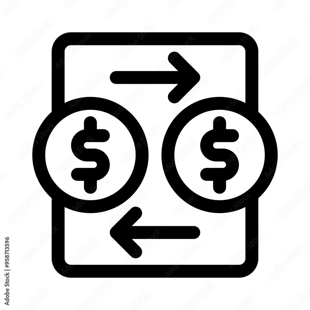 cash line icon cash line icon