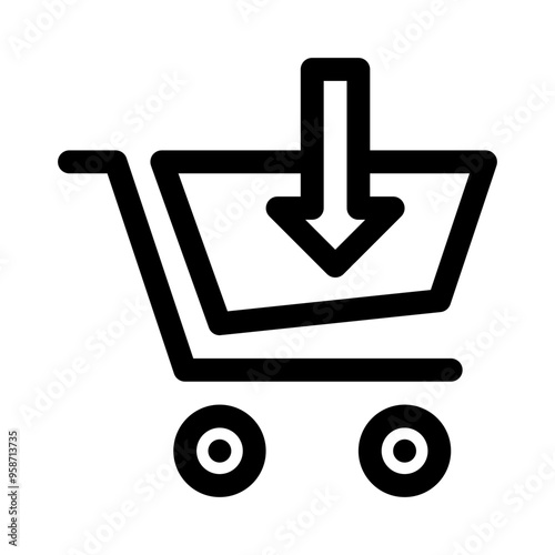 shopping line icon