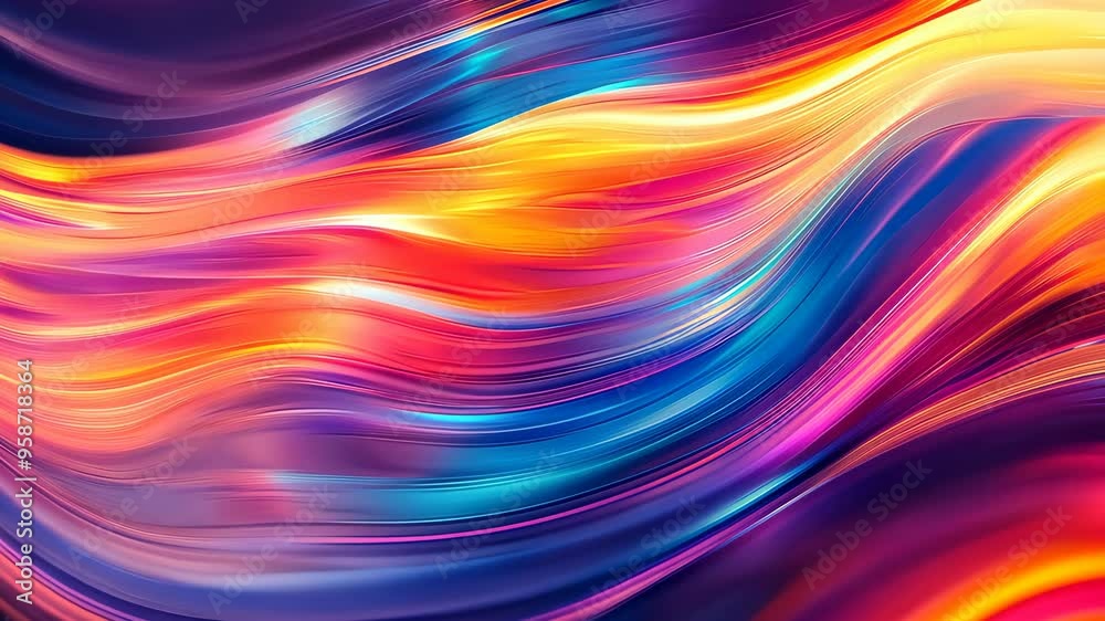 Abstract background flowing with colorful waves Abstract background flowing with colorful waves