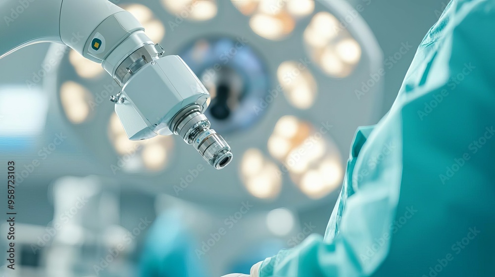 Healthcare professional using AI in diagnostics, AI-powered automation, medical technology, patient care, clean and sterile environment Healthcare professional using AI in diagnostics, AI-powered automation, medical technology, patient care, clean and sterile environment