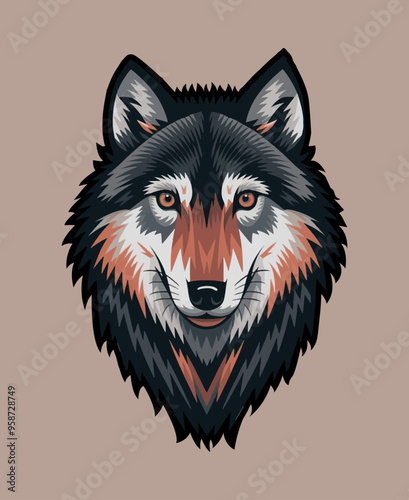 
This vector design showcases a fierce wolf in stunning detail, capturing the intensity and grace of this majestic creature. With clean lines and bold shapes, it’s perfect for use in logos, t-shirts, 