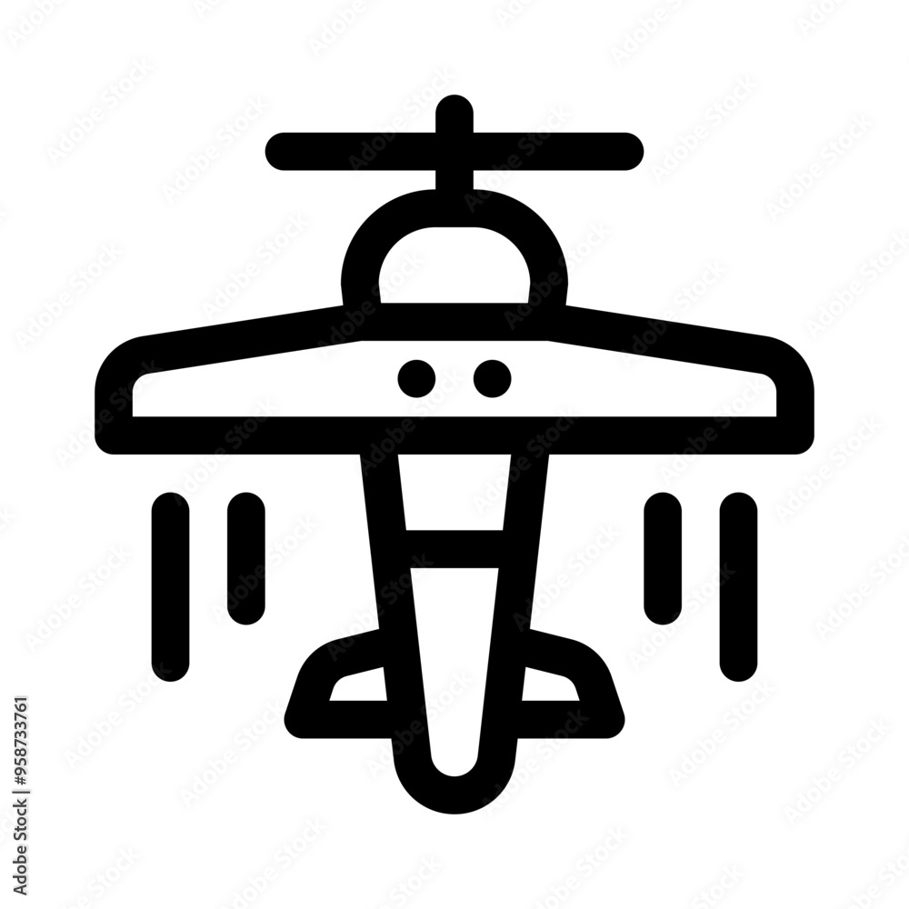 toy airplane line icon toy airplane line icon