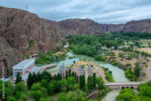 Florentino ameghino dam, chubut, argentina photo