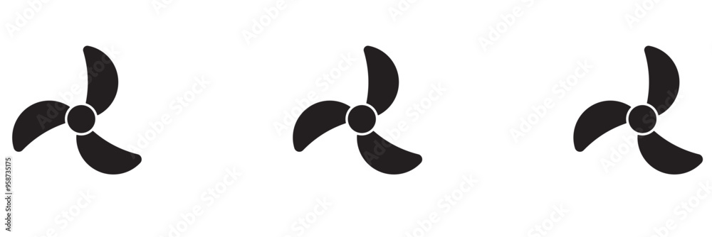 Multipurpose fan vector icon in outline, glyph, filled outline style. Three icon style variants in one pack. Multipurpose fan vector icon in outline, glyph, filled outline style. Three icon style variants in one pack.