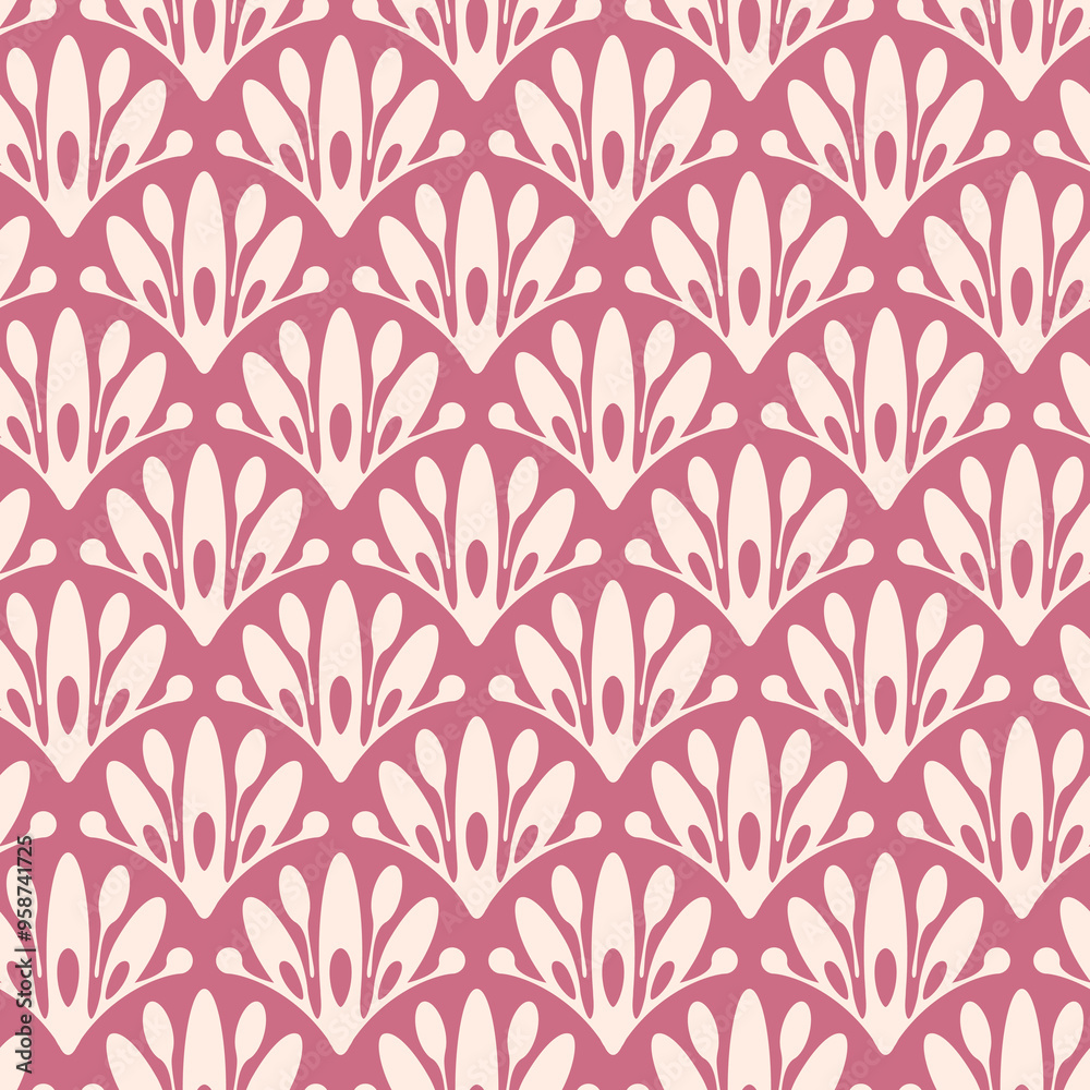 Ethnic Batik Blooming Flower seamless pattern Ethnic Batik Blooming Flower seamless pattern