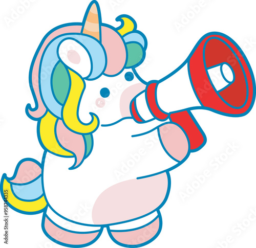 Illustration of cute unicorn activities icon.
Funny rainbow unicorn daily routine stickers.