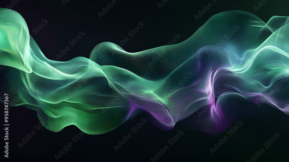 Abstract smoke flowing in a blue and purple swirl against a black background, creating a dynamic and energetic pattern Abstract smoke flowing in a blue and purple swirl against a black background, creating a dynamic and energetic pattern