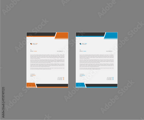 Modern Letterhead design template