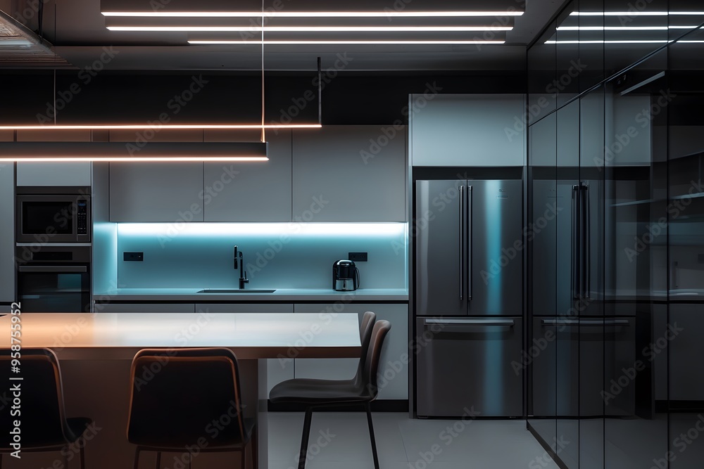 Modern Kitchen Interior Design with Sleek Appliances and Minimalist Decor Modern Kitchen Interior Design with Sleek Appliances and Minimalist Decor